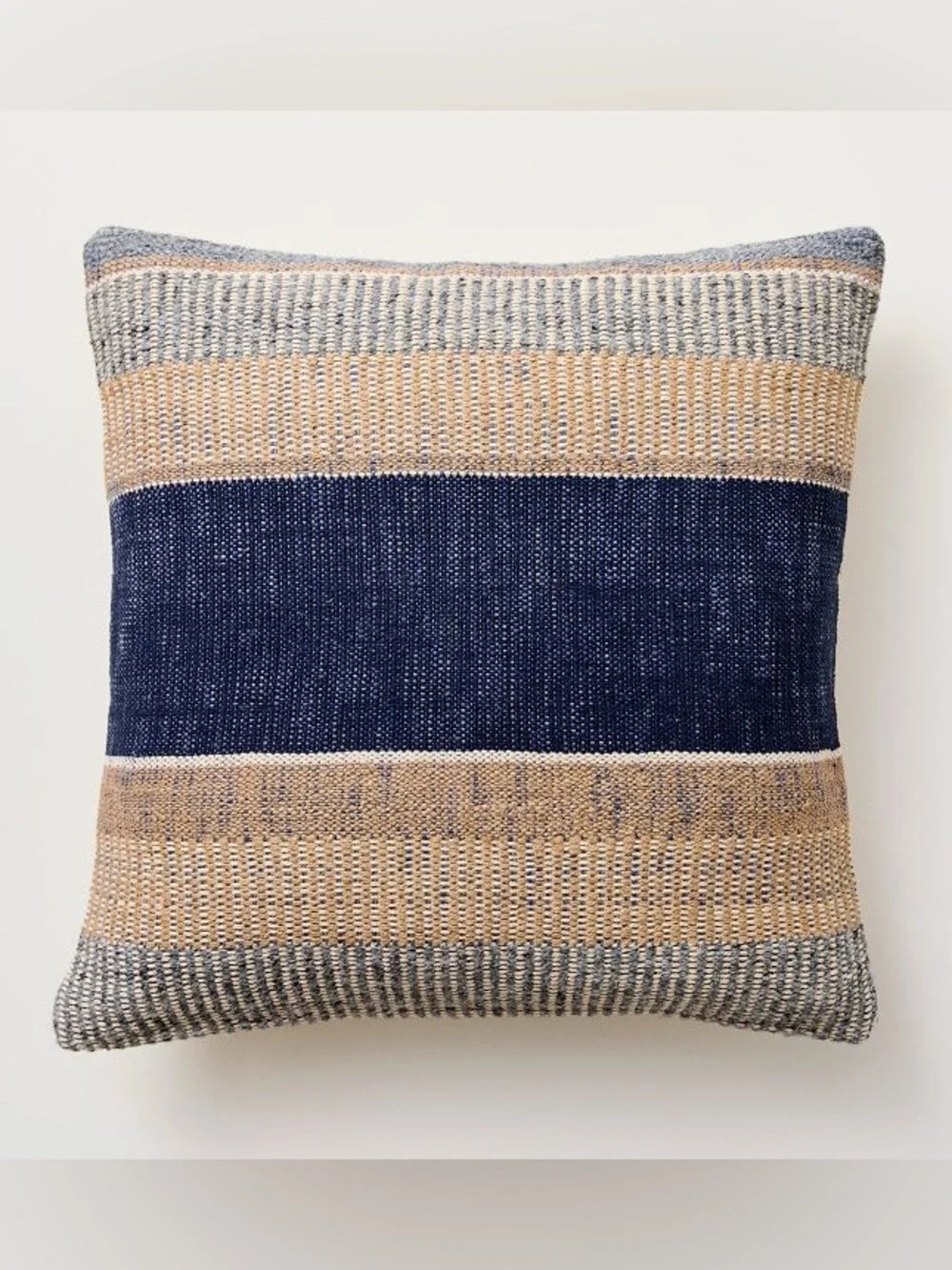 West Elm Handwoven Bold Center Mixed Stripe Pillow Cover 20” x 20”